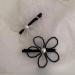 Fashionable Hair Accessory Handcrafted Flower Hair Clip Versatile Hairpins Stylish Flower Barrettes Pearl Flower Hairpin Black - Buy Online on GoSupps.com