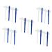 Minkissy 20 STK Double -headed false toothbrush prosthesis brush denture brushes toothbrush for oral care cleaning tools False teeth cleaning brush portable toothbrush