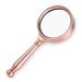 Hand Held All Metal Red Bronze 10 Times High-Definition Optical Magnifier 7cm Made in China