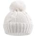 XIAOHAWANG Causal Winter Baby Knit Hat for Boys & Girls | Pompom Cap 0-3 Years | White+Pink - Buy Online on GoSupps.com