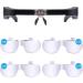 Head Magnifier Glasses with 2 LED Lights USB Charging Magnifying Eyeglasses for Reading Jewelry Craft Watch Repair Hobby  Detachable Lenses 1.5X  2.5X  3.5X 5X(Black) Headband Magnifier Glasses Usb Charging Black - Buy Online on GoSupps.com