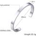 VNOX Custom Text Minimal Black Stainless Steel Medical ID Bracelet - Unisex 8MM Cuff Bangle Available in Silver & More | International Shipping - Buy Online on GoSupps.com