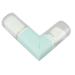 Dual Head Retractable Powder Brush Portable Soft Bristles 360 Degree Rotation Retractable Makeup Brush for Home (Blue)