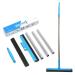 KOLLIEE Floor Squeegee Adjustable Professional Water Squeegee Foam with 50" Handle for Garage Tile Shower Hair Floor Wiper
