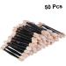 Gogogmee 50 Pcs Makeup Application Eyeshadow Brush Eyeshadow Eyeliner Brushes Eyeshadow Black Size 1 Black - Buy Online on GoSupps.com