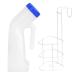 Urine bottle for men women urine bottles 1000ml Emergency urinal portable mobile toilet pee bottle with bed holder urine bottle with screw cover for traveling bed camping