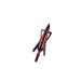RAGE Chisel Tip 2 Blade Broadhead, 100 Grain with Shock Collar Technology - 3 Pack, Red, Model:65100