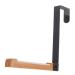 LABRIMP Over Door Coat Hook Door Hook Over Door Clothes Hanger Rack Coat Hooks Wall Mounted Wall Coat Hanger Over The Door 17.5X16CM Black
