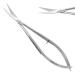 Facial Hair Scissors-Eyebrow Trimmer-Grooming Scissors for Eyebrow Shaping Ear Nose Nostril Hair & Moustache (Silver Curved)