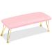 Arm Rest for Nails Cushion Microfiber Leather Nail Arm Rest for Nail Tech Soft Hand Rest Pillow Professional Arm Rest for Manicure Detachable Nail Art Accessories Tool for Nails Tech-Pink