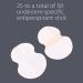 Underarm Sweat Pads 50 Pair - Disposable Absorbent Patches for Hyperhidrosis - Non-Visible Dress Guards for Excessive Sweating - Buy Online on GoSupps.com