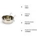 Buy Stainless Steel Hanging Bowl - 0.15L for Birds Rodents & Dogs | Hook & Screw Fastening - Buy Online on GoSupps.com