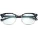 Kimorn Blue Light Filter Glasses - Half-Bordering Anti-Fatigue Computer Glasses for Improved Sleep - Glossy Black Gold KS052 Frames - Buy Online on GoSupps.com