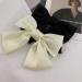 3 Women Bow Hair Clips French Fabric Hair Clips for Women Hair Clips with Bow Elegant Satin Hair Accessories for Girls (Black+Red+White) - Buy Online on GoSupps.com