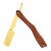 Premium Manual Razor for Professional Hairdressers - Vintage Straight Edge Razor with Durable Anti-Slip Wood | S80-7 Gold Knife Holder - Buy Online on GoSupps.com