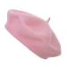TOPTIE Women Classic French Style Beret Artist Basque Beanie Hat Pink