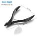 FERYES 1/2 Jaw Cuticle Cutters - Professional Stainless Steel Nail Cuticle Clippers in Black - Buy Online on GoSupps.com