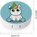 Cutest Unicorn Round Case For Contact Lens Kit Storage Box with Mirror Printed - Buy Online on GoSupps.com
