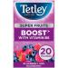 Tetley Super Fruit Tea Boost Blueberry & Raspberry Tea Bags 20 per pack (3 Pack Bundle) - Buy Online on GoSupps.com