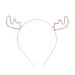 Frcolor Christmas reindeer anti -stirring stems crystal hirsch horn headband deer ears hair band photo requisite for Christmas children gifts girls (golden)
