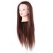 Hair Styling Head for Hairdressers - Thick Natural-Looking Training Head (Dark Brown) for Professional Use - Buy Online on GoSupps.com
