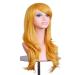 LFMDJF 70cm Wavy Red Wig | Synthetic Hairpieces for Women | Versatile Colors: Black Purple Pink Blue | 28 Inches Silver - Buy Online on GoSupps.com