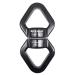 S.E.PEAK 30kN Swing Swivel, CE Certified Safe Swivel Hook, 360Rotational Device, Silent Hanging Accessory for Tree Swing, Aerial Dance, Swing Spinner Hanger, Rock Climbing, Hanging Hammock, Carabiner 30kN All Black
