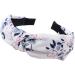 scicent Alice Bands Adult Women 2 Pieces Knot Headband Fashion Floral Fabric Hairband Elastic Hair Band Hair Accessories for Girls (Navy+White Pink) 1909 - Buy Online on GoSupps.com