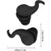 Noise Blocking Earplugs for Sleeping - Super Soft Reusable Silicone Hearing Protection - Reduce Noise Sensitivity - Black - Buy Online on GoSupps.com