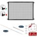 Magic Pet Gate  Mesh Dog Gate  Puppy Gates and Baby Gate  Portable Folding Baby / Dog Safety Fence Enclosure Easy Install Anywhere  30'' X 39''  8 Hooks - Buy Online on GoSupps.com