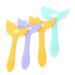 Anneome 4 pi ces Pochoirs Silicone pour Maquillage des Yeux Applicateurs R utilisables pour Eyeliner Fard Paupi res et Mascara Outils Contour Yeux et Fixateur Couleur Couleur Al atoire