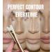 4TH COMMAND Pro Contour Duo Brush | Small U Shape Nose Brush for Nose Contouring | Dual-Ended Gold Brush for Precision Makeup Application - Buy Online on GoSupps.com