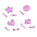 Beavorty 3 Sets fake nail template reusable nail stencils acrylic nail template nail stencil stamp nail art Mould nail decal template nail stamp nail tools nail mould Embossed nail stickers 3.2X3.2cm As Shown