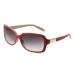 JM Classic Bifocal Reading Glasses Square Stylish Gradient Sunglasses Readers for Women Red 3.5 x