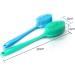 Silicone Body Brush Exfoliating Shower Scrubber - Blue - Buy Online on GoSupps.com