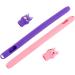 Mikikit 4-Part Pencil Case with Animal Pins - Soft Purple Sleeve & Shell Pink Holder Cute Silicone Pen Included | International Shipping - Buy Online on GoSupps.com