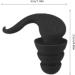 Horn-Shaped Silicone Earplugs Horn Sound Proof Earplugs Noise Cancelling Horn Ear Plugs Horn-Shaped Waterproof Silicone Earplugs Portable Ear Plugs with Carrying Case Perfect for Home Swimming Black - Buy Online on GoSupps.com