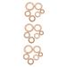 Ibasenice baby accessories 18 pc molar wooden circle accessories made of wood -wood ring newborn made of wood bite rings made of wood protocol toy toy child beech baby wood rings