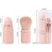 Meecaa 8 in 1 Retractable Blending Makeup Brush Set Concealer Brush Oblique Eyebrow Brush Loose Powder Brush Beauty Sponge Multifunctional Cosmetic Makeup Brushes Portable Facial Powder Eyeshadow Brushes for Travel (Pink) - Buy Online on GoSupps.com