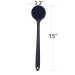DNC Back Scrubber - Soft Silicone Bath Brush with Long Handle, BPA-Free & Hypoallergenic (Black) - Buy Online on GoSupps.com