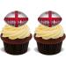 15x ENGLAND RUGBY BALLS Premium Edible Stand Up Rice Wafer Cake Toppers D1 BALL - Buy Online on GoSupps.com