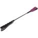 18-Piece Gold and Purple Riding Crop Set | Genuine Leather Jump Bat Top | Black Faux Handle - Buy Online on GoSupps.com