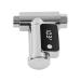 Faucet Thermometer  LED Display G1/2 High Accuracy 3V ABS PC Shower Thermometer for Bathroom(Silver)