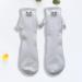 Gencokok Magnetic Couple Socks | 3D Doll Mid-tube Socks | One Size White | 1 Pair - Buy Online on GoSupps.com