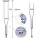 Crutches for Adults Underarm Underarm Crutches for Adjustable Crutches Lightweight Underarm Crutches Portable Crutches for The Elderly Height Adjustable Underarm Crutches Small Lucky Star - Buy Online on GoSupps.com