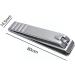 Nail Clipper for Thick Nails 1 Pcs Straight Mouth Steel Nail Manicure Pedicure Cutter Trimmer Cuticle Nippers For Nail Care G9z0 (Color : Silver) - Buy Online on GoSupps.com