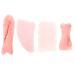 Beavorty 4 pieces of tools to scrape stone body rolls body skin guasha-shine floor chinese trigger point scratching board meridian artificial beeswax pink tablets scratch