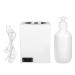 Hushui massage oil bottle warmer adjustable single bottle lotion warmer rapidly warming cream warmer dispenser for spa salon home massages (white)