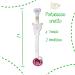 Soft White Fabric Pacifier Chain with 3D Bear Face | International Shipping Available - Buy Online on GoSupps.com