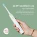 CD-08 Electric Toothbrush for Adults | Rechargeable Sonic Tooth Brush with 4 Modes Pressure Sensor Smart Timer - Long Lasting Charge (80 Days) - White & Light Green - Buy Online on GoSupps.com